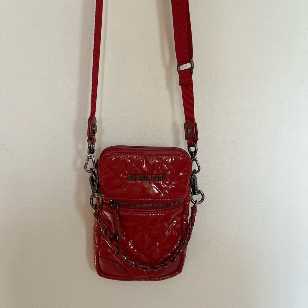 Red Quilted Crossbody Bag